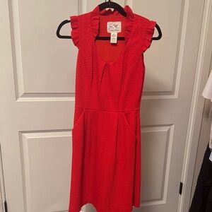 Tabitha Scarlet Sleeveless Midi Dress